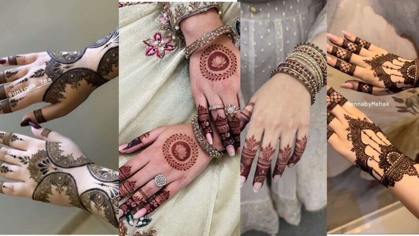 Beginner Cute Simple Mehndi Designs for Front Hands