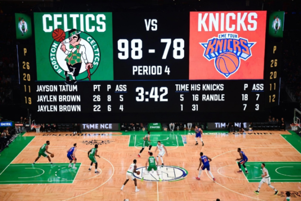 boston celtics vs knicks match player stats